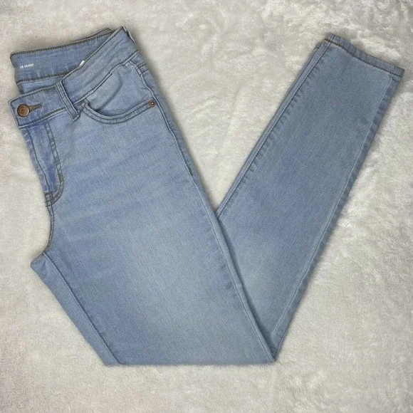 Old Navy Super Skinny Blue Denim Mid-Rise Stretch Jeans Pants Sz 2 - Picture 10 of 10